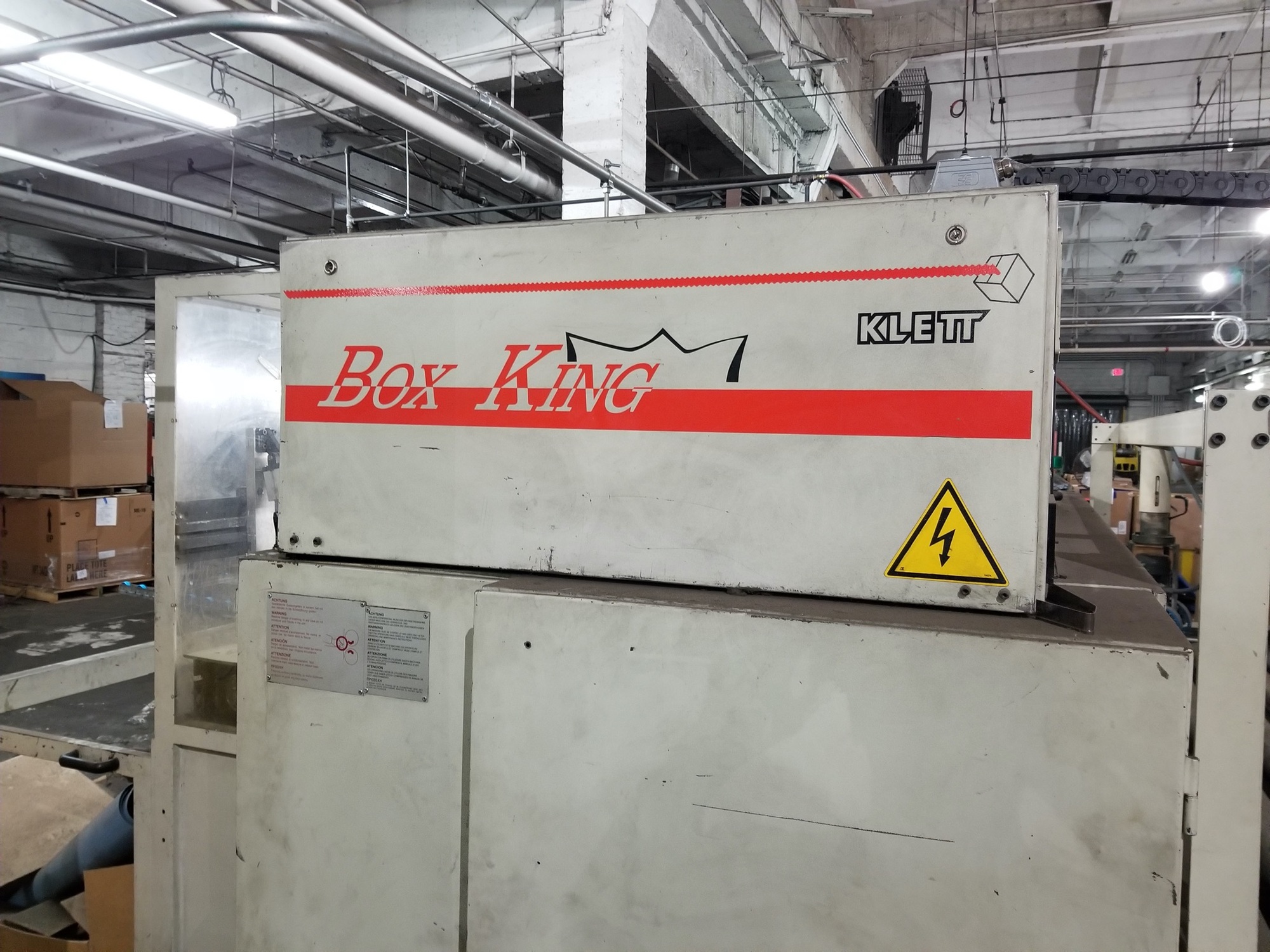KLETT BOX KING BM7-2800 Boxmaker | Global Boxmachine, LLC