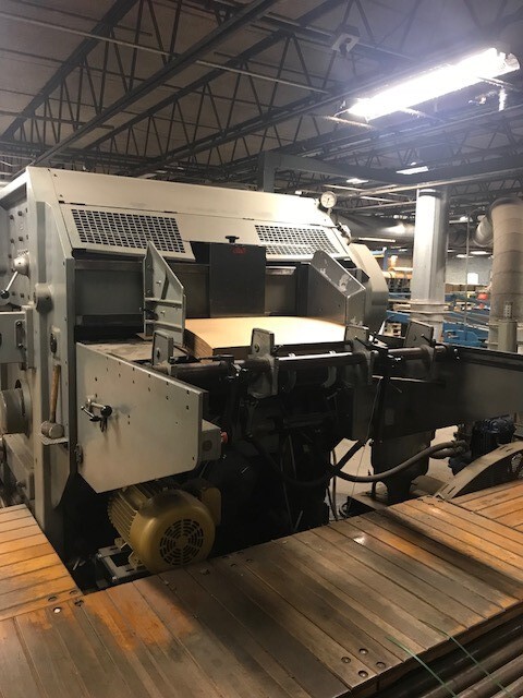 1996 BOBST 42" X 62" BOBST 1575 FLAT BED Die Cutters, Flat Bed | Global Boxmachine, LLC